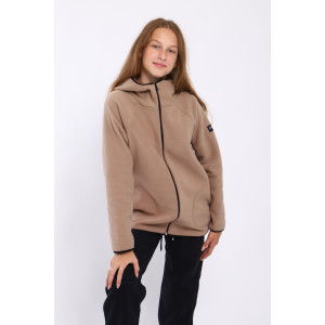 Толстовка детская "Респект" флис (последний размер) кофе 152