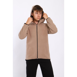 Толстовка детская "Респект" флис (последний размер) кофе 152