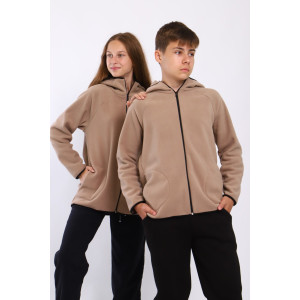 Толстовка детская "Респект" флис (последний размер) кофе 152