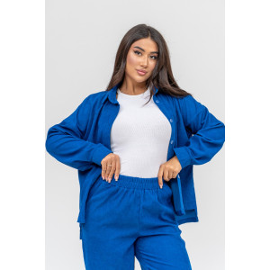 Костюм двойка женский №31861 микровельвет (последний размер) синий 58,60 Костюм двойка женский №31861 микровельвет (последний размер) синий 58,60