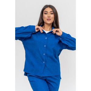 Костюм двойка женский №31861 микровельвет (последний размер) синий 58,60 Костюм двойка женский №31861 микровельвет (последний размер) синий 58,60