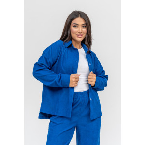 Костюм двойка женский №31861 микровельвет (последний размер) синий 58,60 Костюм двойка женский №31861 микровельвет (последний размер) синий 58,60