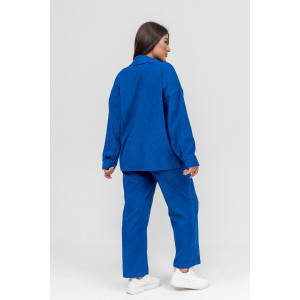 Костюм двойка женский №31861 микровельвет (последний размер) синий 58,60 Костюм двойка женский №31861 микровельвет (последний размер) синий 58,60