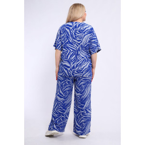 Костюм двойка женский №31956 сингапур (последний размер) синий 60
