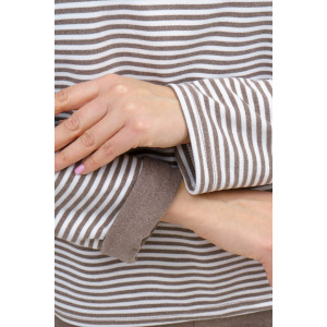 Костюм двойка женский №53014 флис (последний размер) коричневый 48