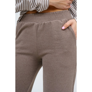 Костюм двойка женский №53014 флис (последний размер) коричневый 48