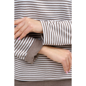 Костюм двойка женский №53014 флис (последний размер) коричневый 48