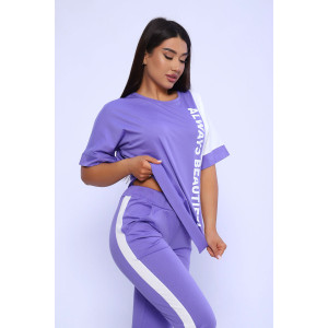 Костюм двойка женский №65057 кулирка (последний размер) сиреневый 54,56,66 Костюм двойка женский №65057 кулирка (последний размер) сиреневый 54,56,66