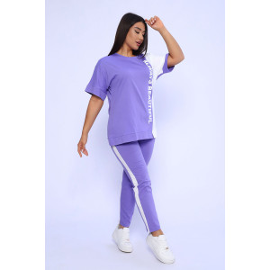 Костюм двойка женский №65057 кулирка (последний размер) сиреневый 54,56,66 Костюм двойка женский №65057 кулирка (последний размер) сиреневый 54,56,66