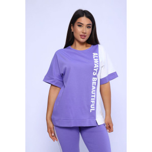 Костюм двойка женский №65057 кулирка (последний размер) сиреневый 54,56,66 Костюм двойка женский №65057 кулирка (последний размер) сиреневый 54,56,66