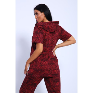 Костюм двойка женский №65073 кулирка (последний размер) бордовый 50,54 Костюм двойка женский №65073 кулирка (последний размер) бордовый 50,54