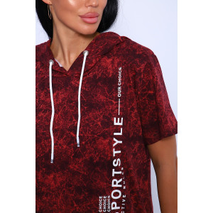 Костюм двойка женский №65073 кулирка (последний размер) бордовый 50,54 Костюм двойка женский №65073 кулирка (последний размер) бордовый 50,54