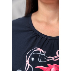 Костюм двойка женский №9091 кулирка (последний размер) синий-клетка 54 Костюм двойка женский №9091 кулирка (последний размер) синий-клетка 54