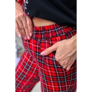 Костюм двойка женский №9091 кулирка (последний размер) синий-клетка 54 Костюм двойка женский №9091 кулирка (последний размер) синий-клетка 54