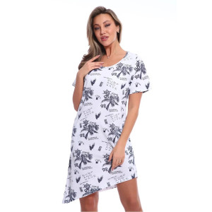 Футболка-туника женская №517 кулирка (последний размер) белый 46 Футболка-туника женская №517 кулирка (последний размер) белый 46