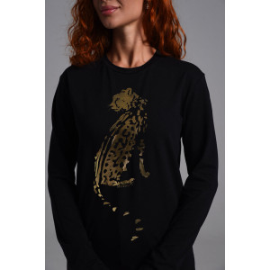 Футболка-лонгслив женская №8544 кулирка с лайкрой (последний размер) черный-статус 50 Футболка-лонгслив женская №8544 кулирка с лайкрой (последний размер) черный-статус 50