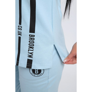 Костюм двойка женский ДКБ-1048 кулирка (последний размер) голубой 48,50,56,58,60 Костюм двойка женский ДКБ-1048 кулирка (последний размер) голубой 48,50,56,58,60