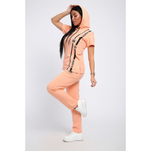 Костюм двойка женский ДКБ-1048 кулирка (последний размер) персиковый 60