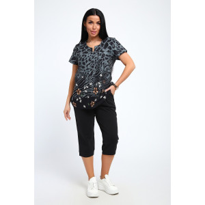 Костюм двойка женский ЕКБ-1051 кулирка (последний размер) антрацит 54,66 Костюм двойка женский ЕКБ-1051 кулирка (последний размер) антрацит 54,66