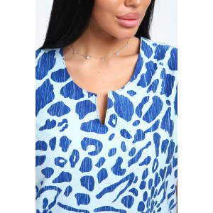 Костюм двойка женский ЕКБ-1051 кулирка (последний размер) синий 66