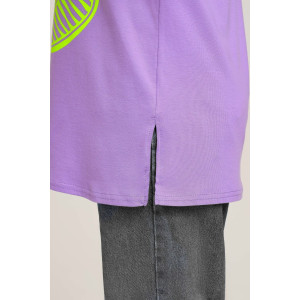 Футболка женская №50553 кулирка (последний размер) сиреневый 52,54 Футболка женская №50553 кулирка (последний размер) сиреневый 52,54