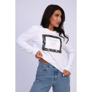 Футболка женская №55062 кулирка (последний размер) белый 48,50