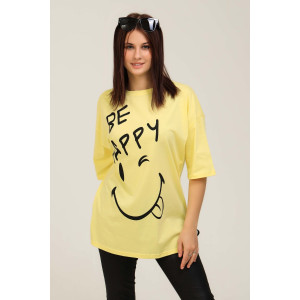 Футболка женская №50545 кулирка (последний размер) желтый 50