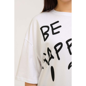 Футболка женская №50545 кулирка (последний размер) белый 56