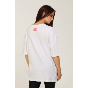 Футболка женская №50545 кулирка (последний размер) белый 56