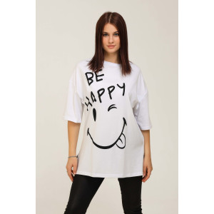 Футболка женская №50545 кулирка (последний размер) белый 56