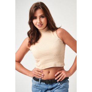 Топ женский №52714 кашкорсе (р-ры: 42-48) бежевый Топ женский №52714 кашкорсе (р-ры: 42-48) бежевый
