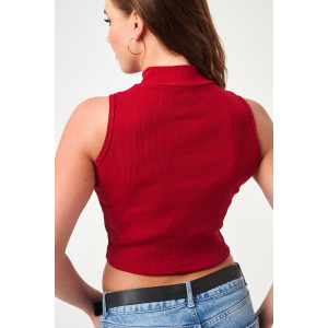 Топ женский №52714 кашкорсе (р-ры: 42-48) бордовый Топ женский №52714 кашкорсе (р-ры: 42-48) бордовый