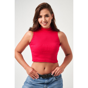 Топ женский №52714 кашкорсе (р-ры: 42-48) малиновый Топ женский №52714 кашкорсе (р-ры: 42-48) малиновый