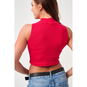 Топ женский №52714 кашкорсе (р-ры: 42-48) малиновый Топ женский №52714 кашкорсе (р-ры: 42-48) малиновый