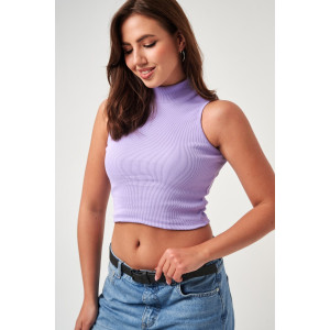 Топ женский №52714 кашкорсе (р-ры: 42-48) лавандовый Топ женский №52714 кашкорсе (р-ры: 42-48) лавандовый