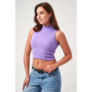 Топ женский №52714 кашкорсе (р-ры: 42-48) сиреневый Топ женский №52714 кашкорсе (р-ры: 42-48) сиреневый