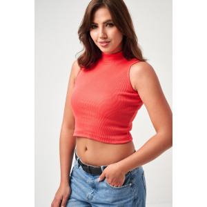 Топ женский №52714 кашкорсе (р-ры: 42-48) брусничный