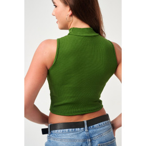 Топ женский №52714 кашкорсе (р-ры: 42-48) болотный