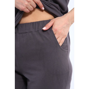 Костюм двойка женский КШЖ0023 кулирка (последний размер) серый 7XL