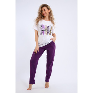 Костюм двойка женский СКБ-1074 кулирка (последний размер) фиолетовый 56