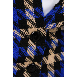 Юбка женская №3201 твид (последний размер) лапка синяя 52