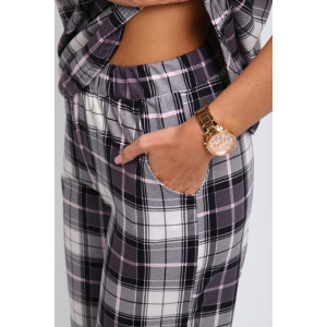 Пижама женская №306 кулирка (последний размер) серый 50,52