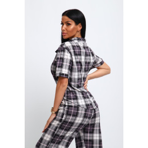 Пижама женская №306 кулирка (последний размер) серый 50,52