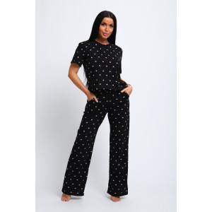 Пижама женская №308 кулирка (последний размер) черный 48,54 Пижама женская №308 кулирка (последний размер) черный 48,54