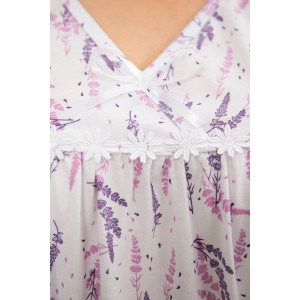 Сорочка женская С431БР "Лаванда" кулирка (последний размер) сиреневый 66