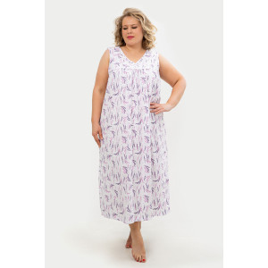 Сорочка женская С431БР "Лаванда" кулирка (последний размер) сиреневый 66