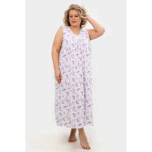 Сорочка женская С431БР "Лаванда" кулирка (последний размер) сиреневый 66