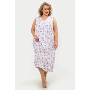 Сорочка женская С431БР "Лаванда" кулирка (последний размер) сиреневый 66