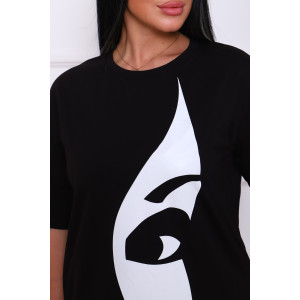 Платье женское №24269 кулирка с лайкрой (последний размер) черный 54 Платье женское №24269 кулирка с лайкрой (последний размер) черный 54