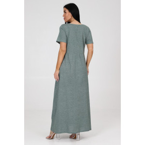 Платье женское №24761 кулирка (последний размер) зеленый 50